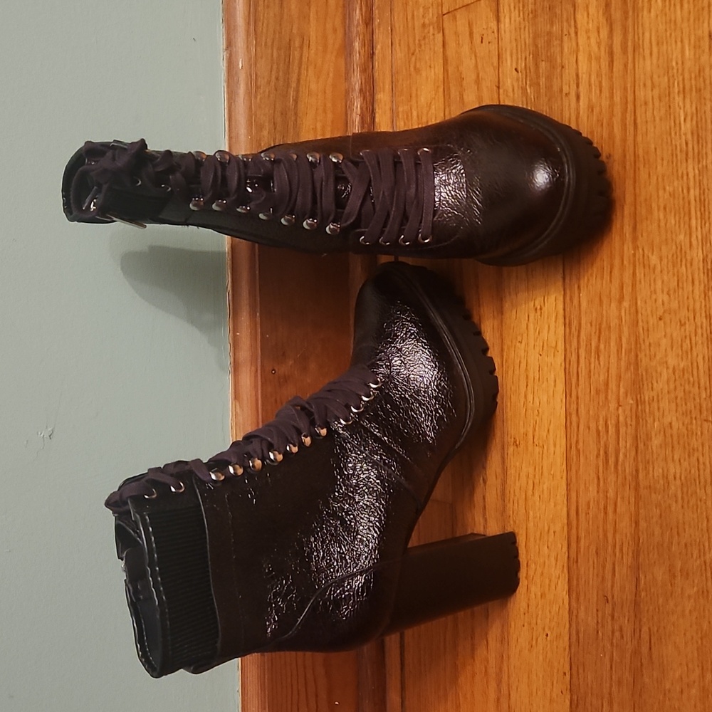 Vince Camuto Ermania Crinkle Platform Combat Boot